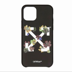OFF-WHITE BLACK LEAVES iPHONE 11 PRO CASE